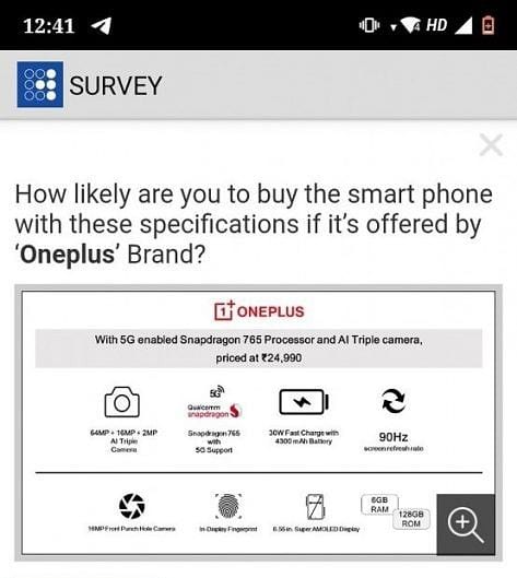 OnePlus Z - sondaggio