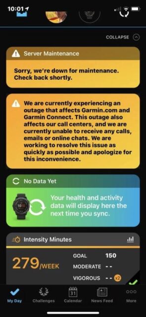 Garmin Connect offline