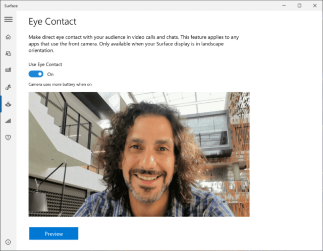 Surface Pro X - Eye Contact