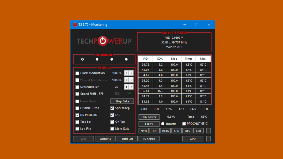 Download del giorno ThrottleStop 9.2 PC Professionale