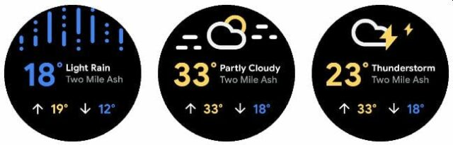 Wear OS weather app