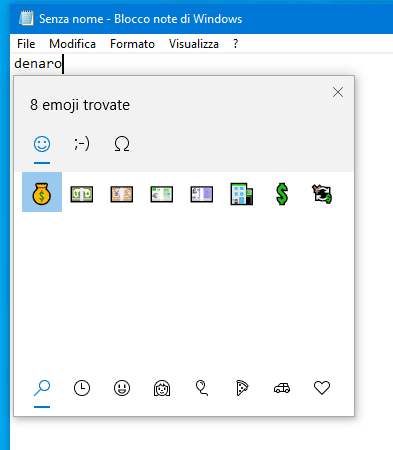 Emoji in Windows 10 - 2
