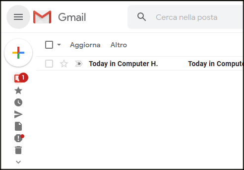 Gmail barra laterale rimpicciolita - 2