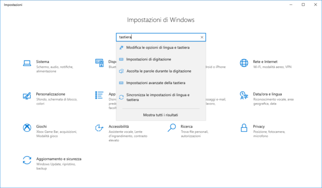 Impostazioni Windows 10 - 2