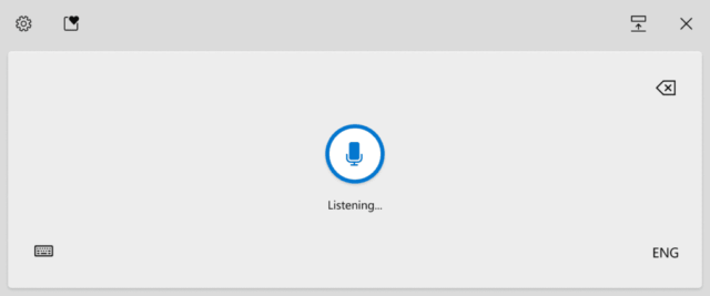 Windows 10 Voice Typing