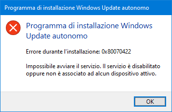 Aggiornamenti cumulativi di Windows 10 - 2