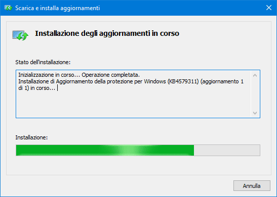 Aggiornamenti cumulativi di Windows 10 - 4