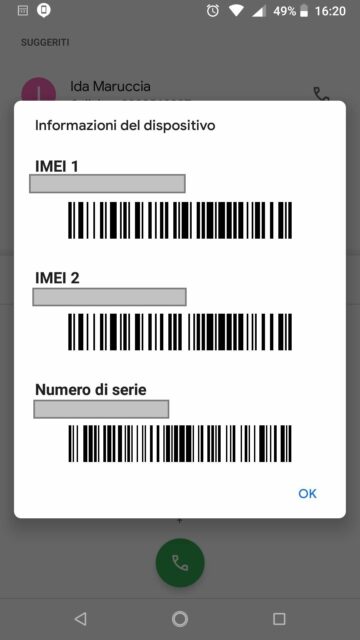 Android, codice IMEI - 1