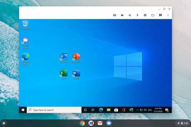 Windows 10 in Chrome OS