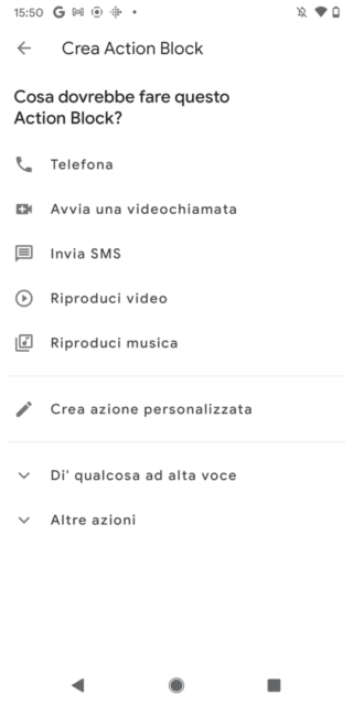 Google Action Blocks mette a disposizione dell'utente le medesime azioni disponibili attraverso l'Assistente Google.
