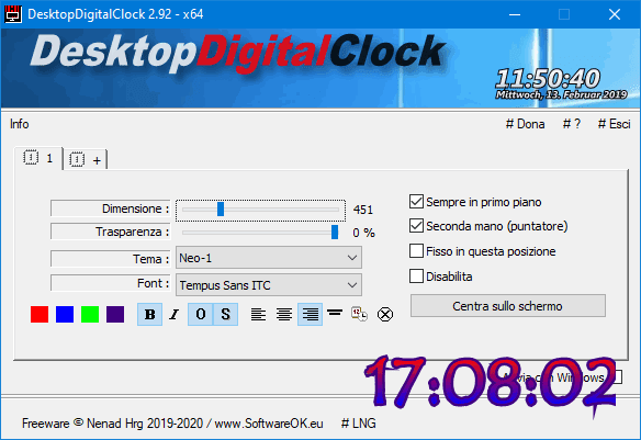DesktopDigitalClock - 3