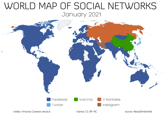 mappa social mondo 2020