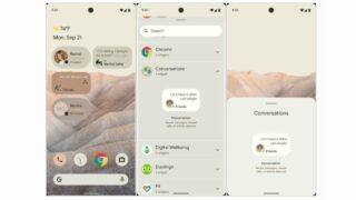 android 12 widget conversazioni look