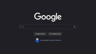 google dark mode desktop ricerche test