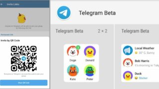 telegram beta 7.5 novità qr code widget gruppi