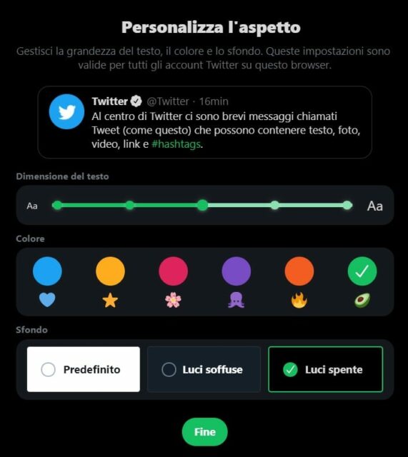 twitter dark mode pc come mettere modalitÃ  scura cambiare colori