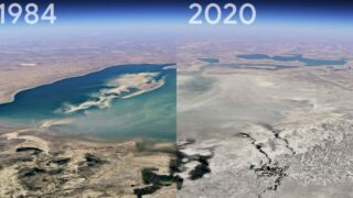 google earth timelapse cambiamento terra 40 anni