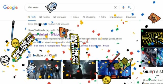 easter egg star wars google come attivarlo