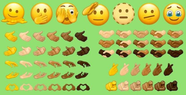 nuove emoji 2021_2022 faccine gesti