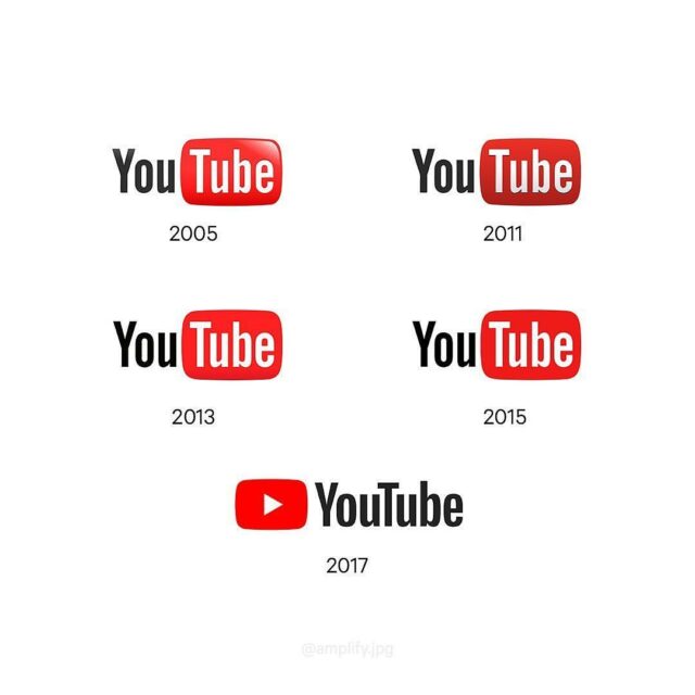 youtube loghi cambiati anni