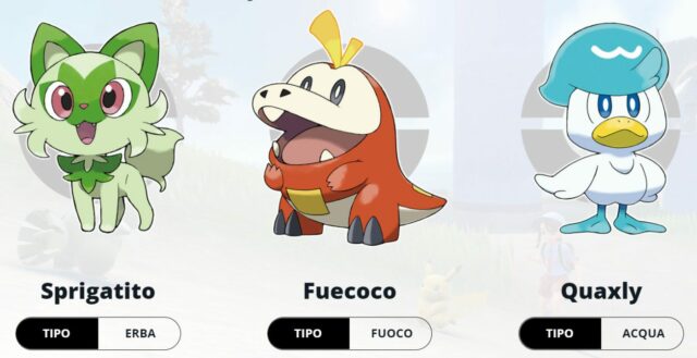 starter nona generazione PokÃ©mon Scarlatto e Violetto