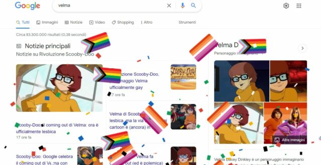 velma easter egg google coming out lesbica