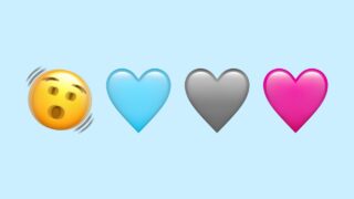 nuove emoji 2023 ios cuore rosa