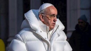 Papa Francesco, la foto con il giubbotto bianco è fake: ecco perché