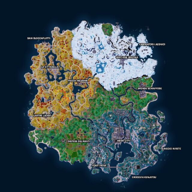 mappa fortnite mega