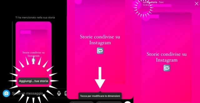 storia condivise instagram come fare