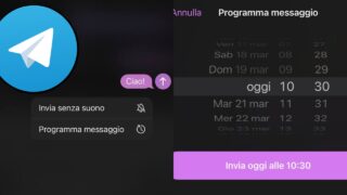 telegram come programmare messaggio