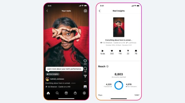 insights reels novitÃ  instagram