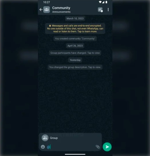 Funzione Community - WhatsApp