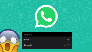 quanti messaggi inviati whatsapp