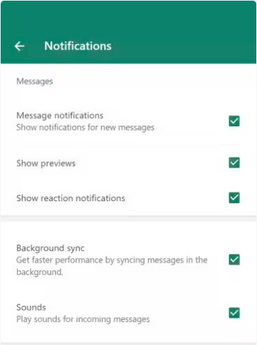 Opzione per risolvere il problema di sincronizzazione su WhatsApp Web