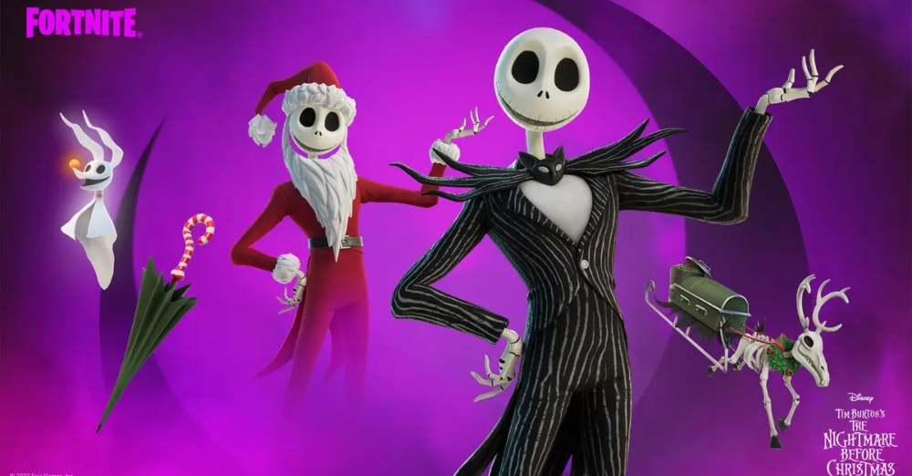 Jack Skeletron di Nightmare Before Christmas arriva su Fortnite