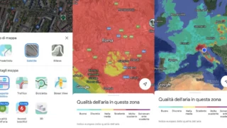 qualità aria google maps come controllare