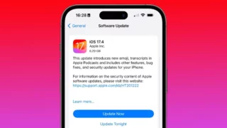 Apple, stop al downgrade su iOS 17.4